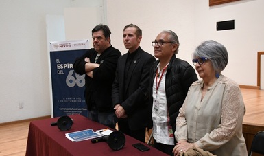 Además de la inauguración de la exposición “El Espíritu del 68”, se llevará a cabo el concierto de Óscar Chávez en el Helipuerto del Complejo Cultural.
