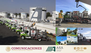 Panorámica de la Estación de Combustibles México y abastecimiento de combustible de aviación