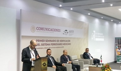 Inauguracion del Primer Seminario de Verificación del Sistema Ferroviario Mexicano 