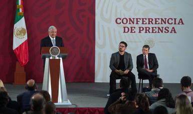 El secretario Román Meyer Falcón, secretario de Desarrollo Agrario, Territorial y Urbano, participó en la conferencia mañanera encabezada por el presidente López Obrador.