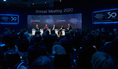 Continúa intensa participación de la secretaria de Economía en el Foro Económico Mundial de Davos