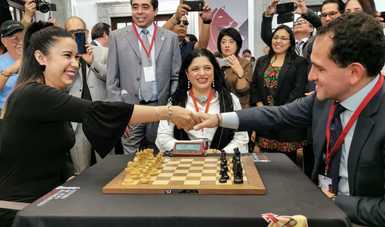 Con el objetivo de elevar el nivel de los jugadores de ajedrez en México hoy se inauguró el Centro de Alto Rendimiento de Ajedrez (CAR). Fotografía: Edoardo Esparza Chavarría / Secretaría de Cultura.