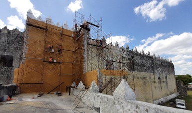 El Templo del Niño Jesús recupera su esplendor gracias a un proyecto de restauración. 
Crédito fotográfico: Luis Ojeda - Centro INAH Quintana Roo.