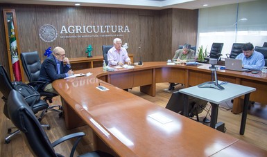 Revisan Agricultura y cadena productiva pecuaria acciones para garantizar producción y abastecimiento de proteína animal.