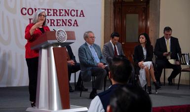 Palabras de la secretaria de Economía, Graciela Márquez Colín, durante la conferencia matutina
