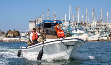 Refuerza tareas de inspección y vigilancia pesquera y acuícola en aguas nacionales.