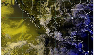 Imagen satelital de la República Mexicana.