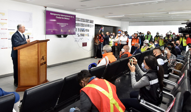 Supervisión a las obras de ampliación de la Terminal 2 del Aeropuerto Internacional “Benito Juárez”