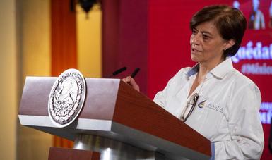 Imagen de la Directora General de Conagua, Blanca Jiménez Cisneros.