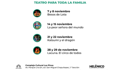 El Complejo Cultural Los Pinos, anuncia la segunda emisión del programa: Helénico en Los Pinos.