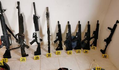 En Chiapas GN asegura una docena de armas y cartuchos, además de detener a dos presuntos traficantes de droga vinculados con un grupo delictivo en Sinaloa