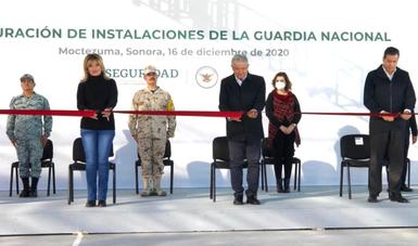 Presidente López Obrador inaugura instalaciones de la Guardia Nacional en Moctezuma, Sonora