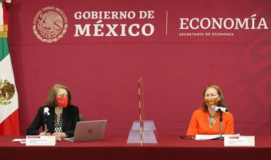 Mensaje en videoconferencia de la secretaria de Economía, Tatiana Clouthier Carrillo, sobre la determinación de la Comisión de Comercio de EU sobre arándanos azules de México