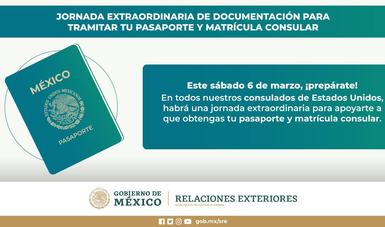 Los Consulados de México en Estados Unidos realizarán una jornada sabatina extraordinaria de documentación este 6 de marzo