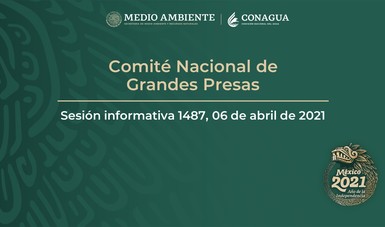 Informe semanal del Comité Nacional de Grandes Presas.
Sesión informativa 1487, 06 de abril de 2021.