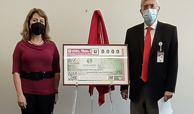 CONAMED celebra un cuarto de siglo con billete de lotería