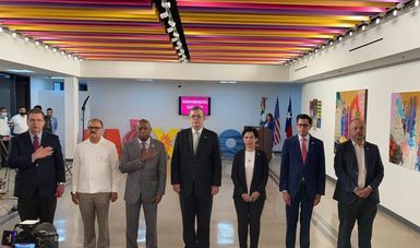 Foreign Secretary Marcelo Ebrard inaugurates the new Mexican consulate in Houston