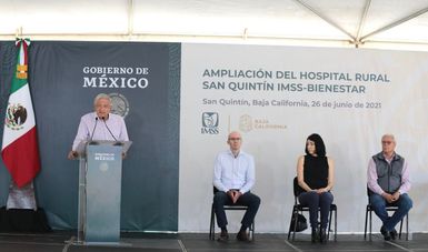 IMSS-Bienestar pasará de 80 a 200 hospitales rurales, anuncia presidente en San Quintín
