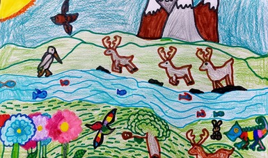 Exposición de dibujo y pintura infantil Alas Sobre Rieles. Construyendo  comunidades de paz | Secretaría de Cultura | Gobierno 