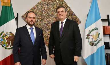 México y Guatemala afianzan relación en ocasión de la visita del canciller Pedro Brolo