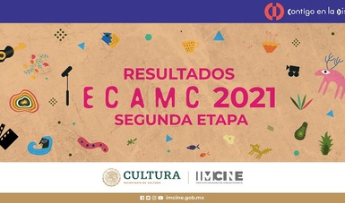 La Secretaría de Cultura del Gobierno de México, a través del Instituto Mexicano de Cinematografía (Imcine), da a conocer los resultados de la segunda etapa de evaluación de la convocatoria 2021 al ECAMC.