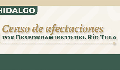 Censo de afectaciones por desbordamiento Del Río Tula, Hidalgo