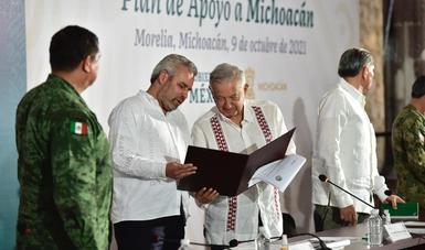 Michoacán cuenta con todo el apoyo del gobierno federal, afirma presidente en Morelia
