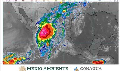 Pamela es nuevamente huracán categoría 1 en la escala de Saffir- Simpson.
