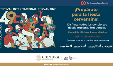 La Secretaría de Cultura del Gobierno de México, a través de Radio Educación, transmitirá la diversidad musical que caracteriza al Festival Internacional Cervantino.