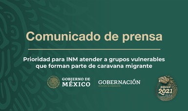 Prioridad para INM atender a grupos vulnerables que forman parte de caravana migrante