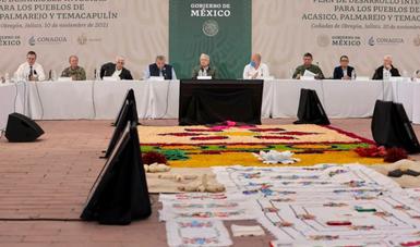 Presentación del Plan de desarrollo integral para los pueblos de Acasico, Palmarejo y Temacapulín en Jalisco.