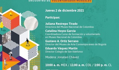 Convivencias dará inicio el 2 de diciembre a las 10:00 a. m. horario de la Ciudad de México, 11:00 a. m. tiempo de Colombia y 1 p. m. horario de Chile.