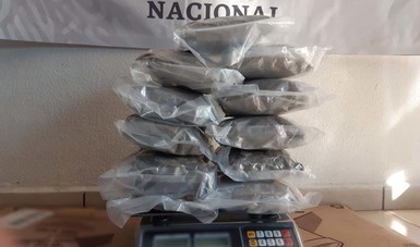 Guardia Nacional localiza en Morelia alrededor de cinco kilos de marihuana empaquetada al alto vacío