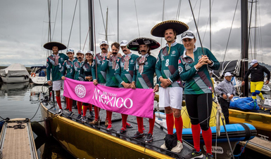 Veleristas mexicanos a la Copa Mundial de Naciones. Cortesía 
