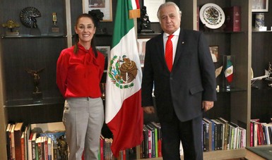 El secretario de Turismo del Gobierno de México, Miguel Torruco Marqués, y la jefa de Gobierno de la Ciudad de México, Claudia Sheinbaum Pardo, encabezaron la instalación del Comité Organizador de la edición 47 del Tianguis Turístico México 2023.