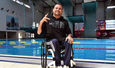 Diego López, atleta paralímpico mexicano. Cortesía