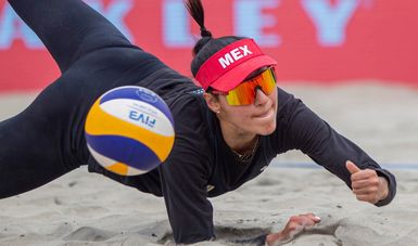 Atenas Gutiérrez, seleccionada mexicana de voleibol de playa. CONADE
