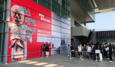 La exposición “Aztecas” agota las entradas del mes en su primer día de exhibición en Seúl, Corea