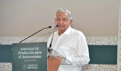 En Nuevo León, presidente inicia campaña permanente de producción para el autoconsumo