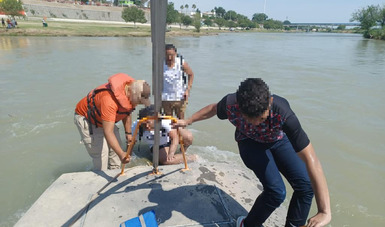 Rescata Grupo Beta en Coahuila a tres personas varadas y cuerpo de migrante fallecido en el Río Bravo