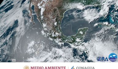 Mapa satelital de la República Mexicana 