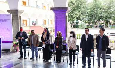 La firma de convenio se llevó a cabo en el Palacio de Cultura de Tlaxcala, sede de la Secretaría de Cultura del Gobierno de México. Foto. SC. EEC