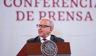 El director general del INAH, Diego Prieto Hernández, informó que la inversión del Proyecto Tren Maya en materia de salvamento arqueológico asciende a 248 millones de pesos.