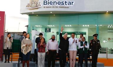 En Tlaxcala, presidente inaugura 16 sucursales del Banco del Bienestar; ya son más de mil en México