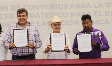 Firman Conapesca y Firco convenio en el marco del Plan de Justicia para el Pueblo Seri.