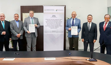 El Senasica y el CNA, firmaron el Acta de Integración de la Comisión de Seguimiento, la cual establece responsabilidades para el Gobierno Federal y sector productivo
