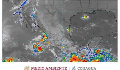Imagen satelital de la República Mexicana