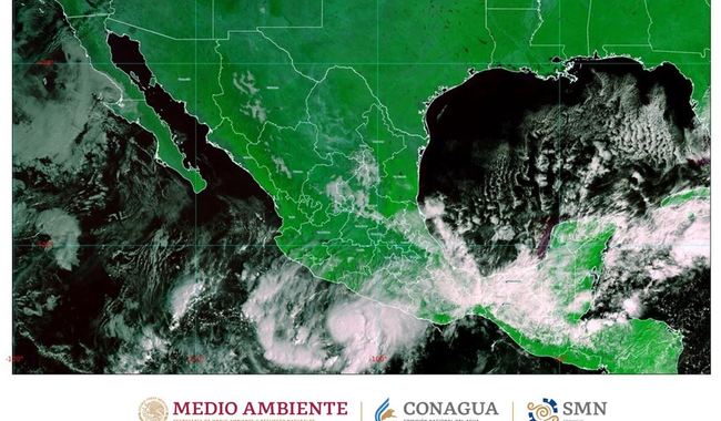 Imagen satelital de la República Mexicana 