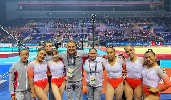 Selección mexicana femenil de gimnasia. Cortesía