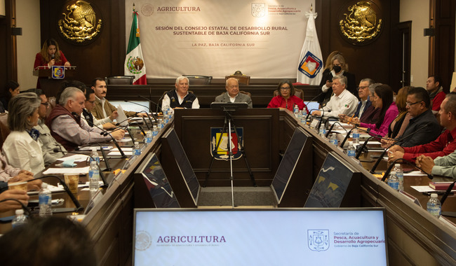 El secretario de Agricultura y Desarrollo Rural, Víctor Villalobos Arámbula, señaló que los proyectos productivos formarán parte de la agenda de trabajo del Consejo Estatal de Desarrollo Rural Sustentable Baja California Sur, que se instaló este día.